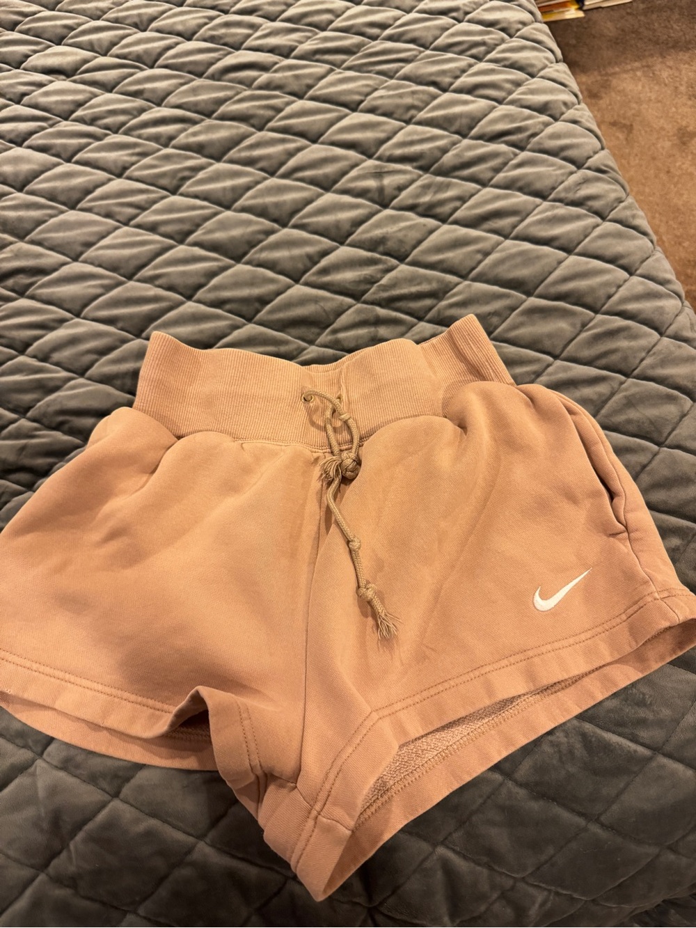 Nike Women’s Dusty Tan Drawstring Athletic Shorts